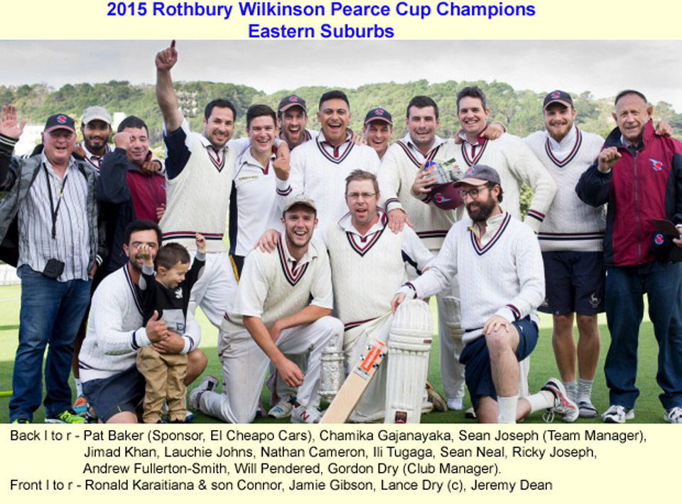 2015 Pearce Cup Champions
